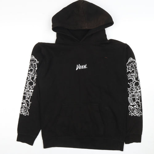 Vexx Unisex Black Pullover Hoodie - Medium Fit