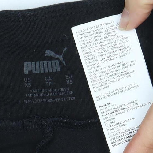 Puma Women's Black XS Biker Shorts for Gym