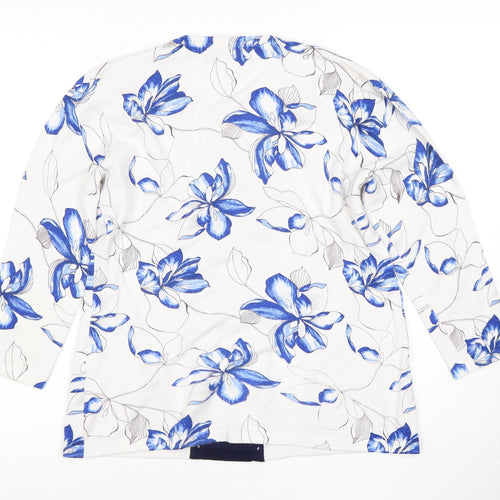 Just Elegance Women's Multicoloured Floral Button-Up M