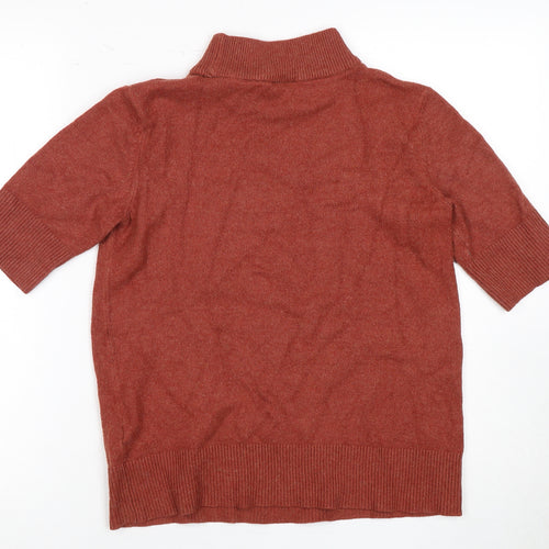 VILA Women's Brown Roll Neck Pullover Jumper - S