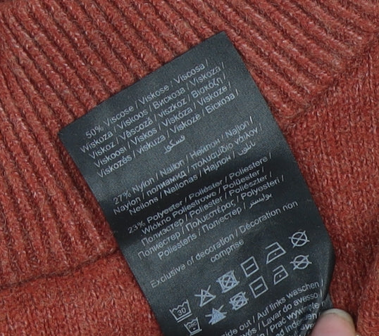 VILA Women's Brown Roll Neck Pullover Jumper - S