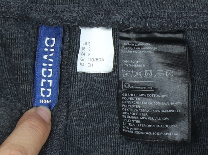 H&M Grey Joggers S Unisex Adults - Comfortable & Stylish