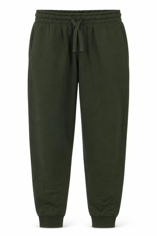 Front view of H&M Men's Green Sweatpants S Regular Fit
