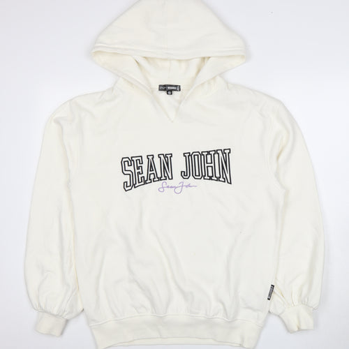 Missguided Women's White Logo Hoodie Size 6
