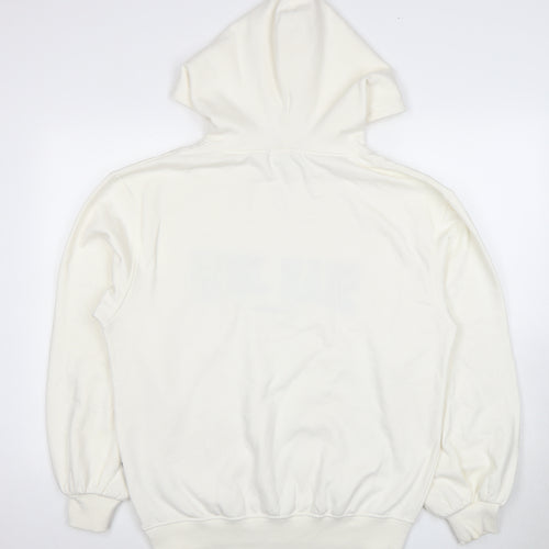 Missguided Women's White Logo Hoodie Size 6