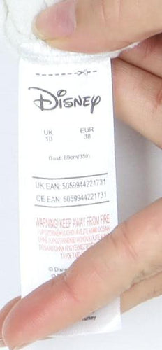 Disney Unisex Ivory Pullover Sweatshirt Size 10