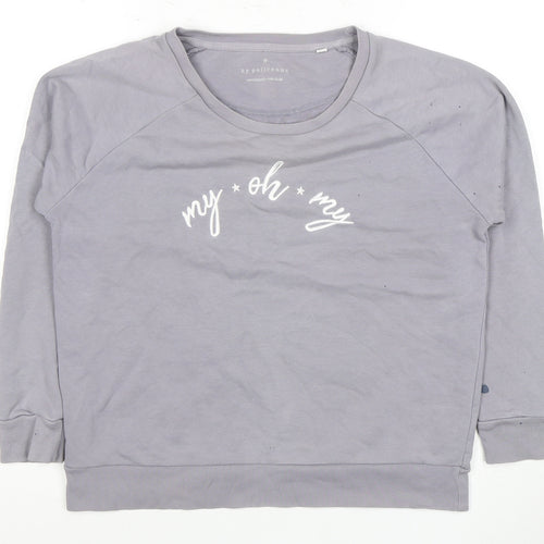 Pollyanna Women's Grey Pullover Sweatshirt S Casual