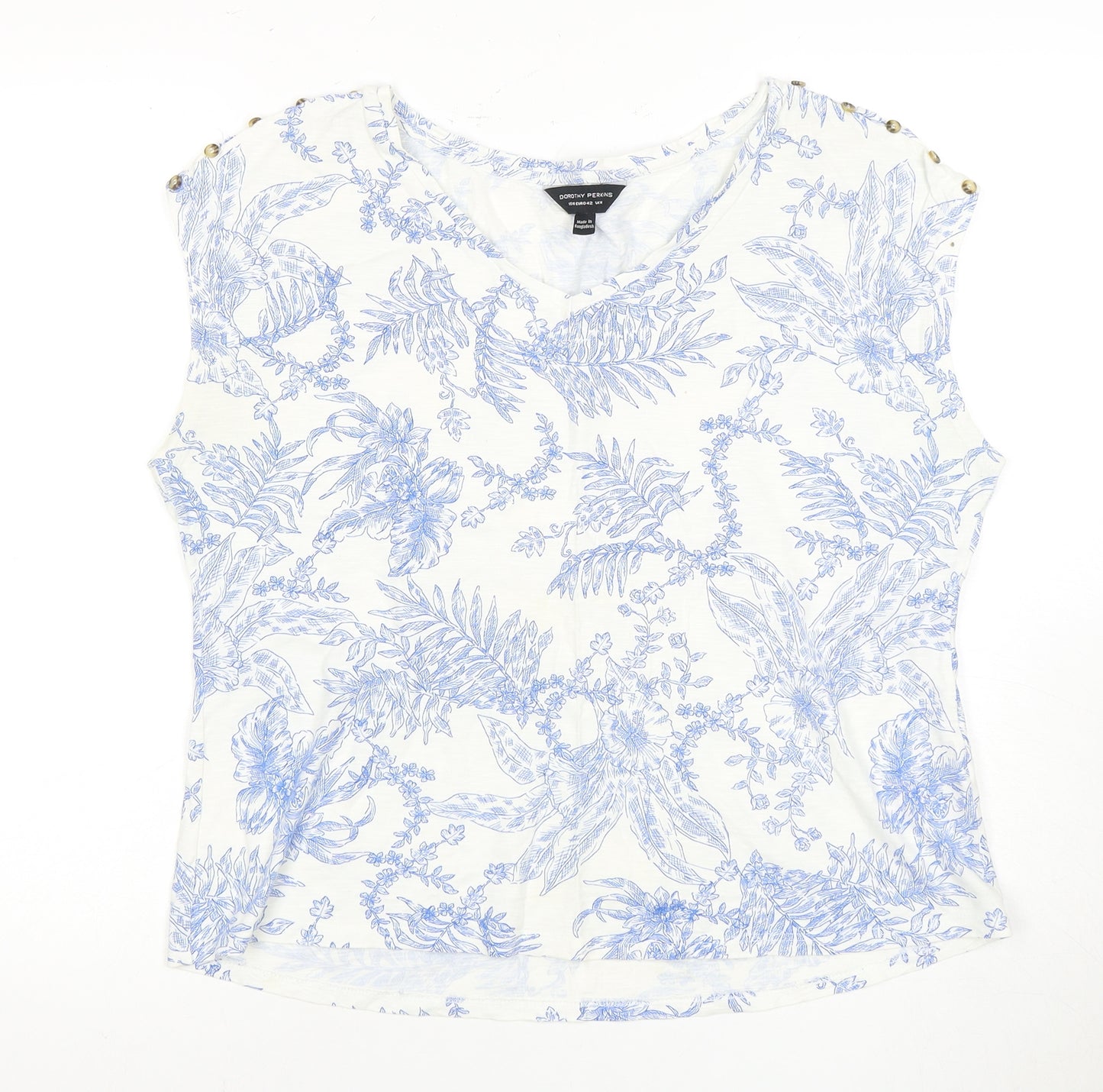 Dorothy Perkins Women's Sleeveless Floral Blouse - Size 14