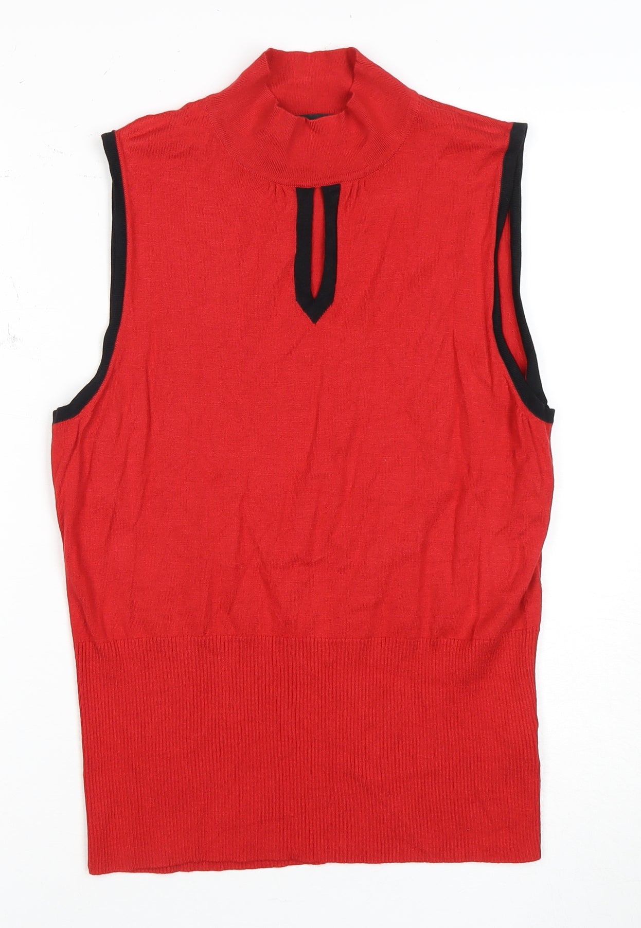 Next Women's Red Sleeveless Mock Neck Top Size 18