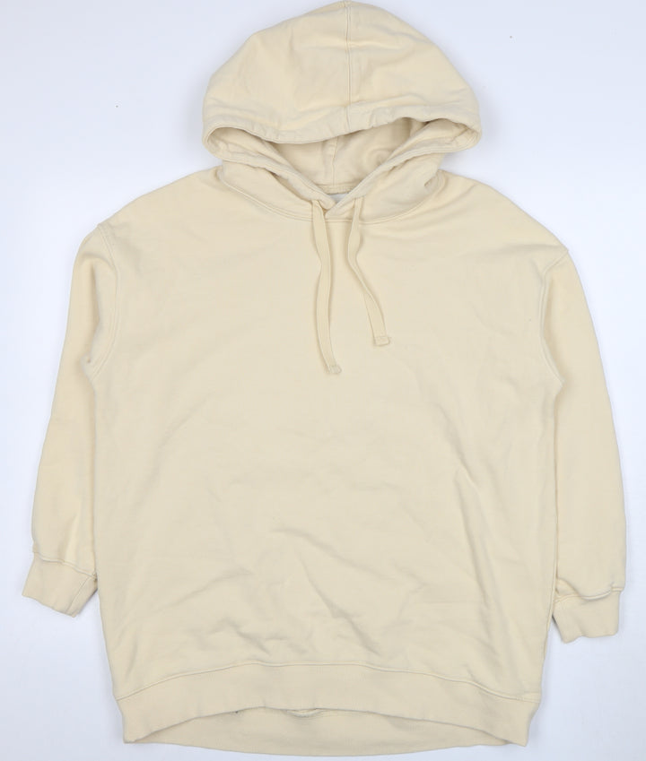H&M Women Beige Pullover Hoodie Size S