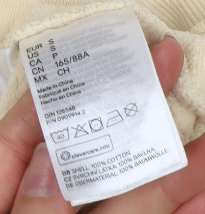 H&M Women Beige Pullover Hoodie Size S