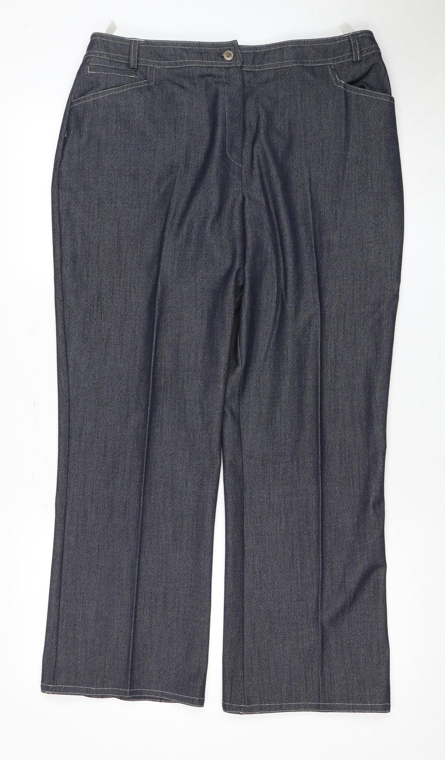 Klass Women's Blue Straight Trousers Size 16