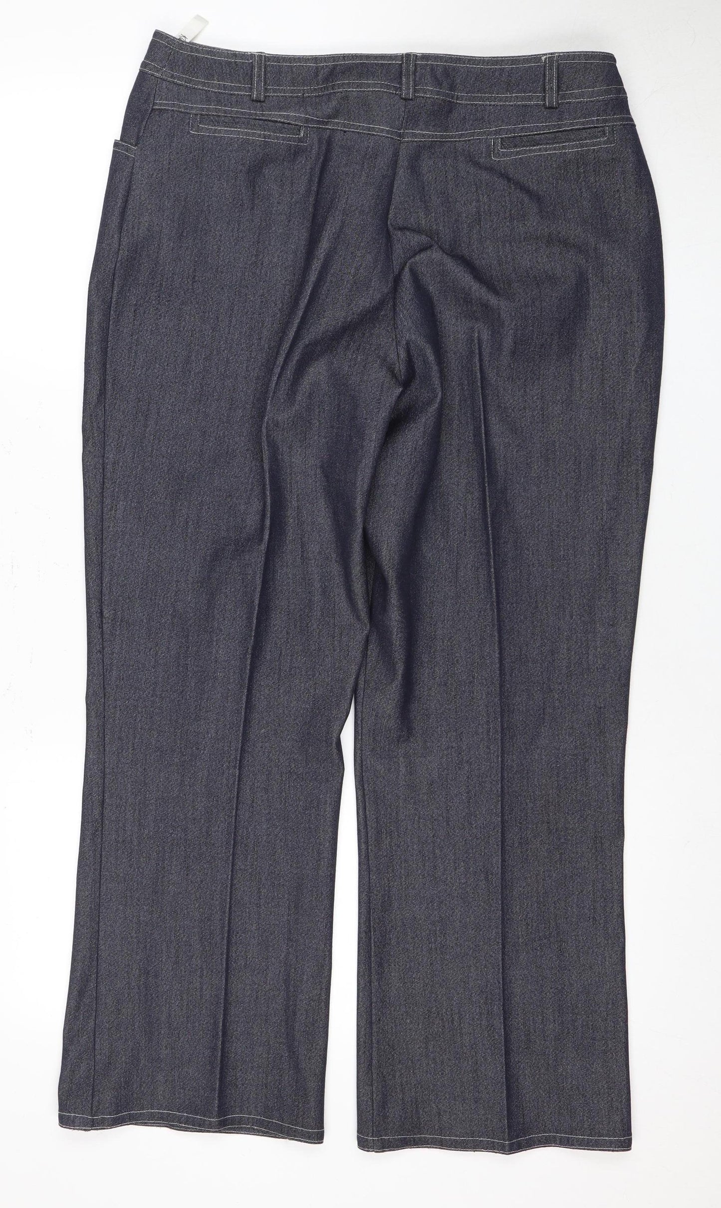 Klass Women's Blue Straight Trousers Size 16