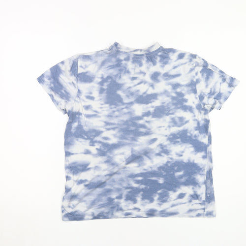 Simpsons Blue Tie Dye T-Shirt XS Unisex Adults