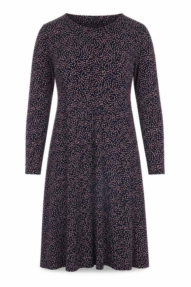 Crew Clothing Women's Heart Print Jersey Shift Dress Multicoloured 12