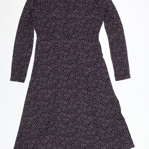 Crew Clothing Women's Heart Print Jersey Shift Dress Multicoloured 12