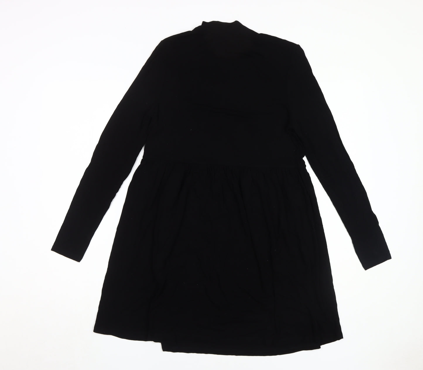 ASOS Women's Black High Neck Long Sleeve Dress 10