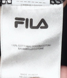 Fila Men's Black Sleeveless Logo T-Shirt Large