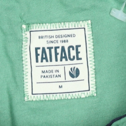 FatFace Men's Green Polo Shirt, Medium, 100% Cotton