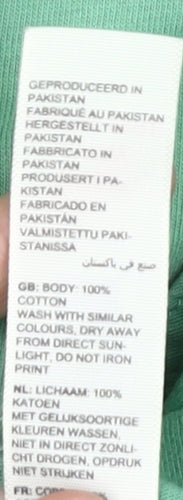 FatFace Men's Green Polo Shirt, Medium, 100% Cotton