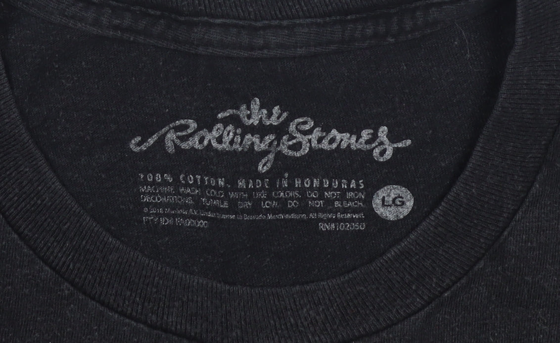 The Rolling Stones Men's Black L Music Graphic Tee