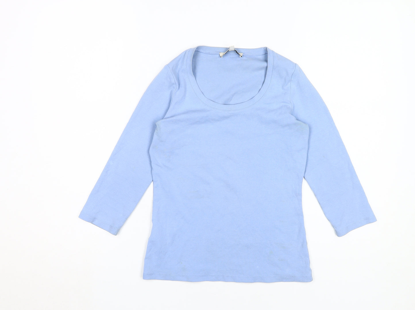 Laura Ashley Women's Blue 3/4 Sleeve T-Shirt Size 10