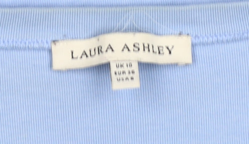 Laura Ashley Women's Blue 3/4 Sleeve T-Shirt Size 10