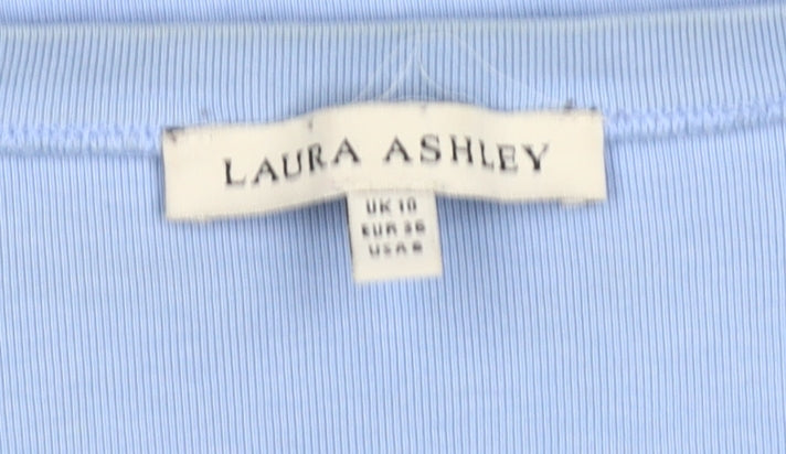 Laura Ashley Women's Blue 3/4 Sleeve T-Shirt Size 10