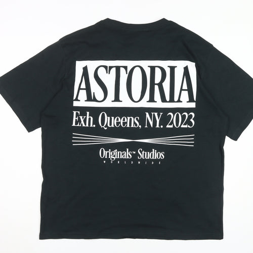 Jack & Jones Men's Black L Graphic T-Shirt