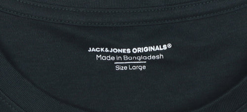 Jack & Jones Men's Black L Graphic T-Shirt
