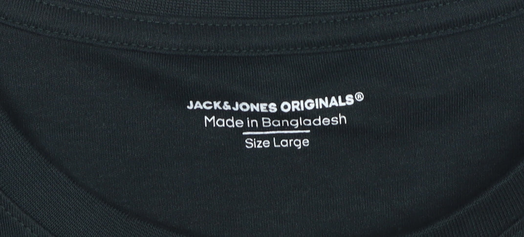 Jack & Jones Men's Black L Graphic T-Shirt