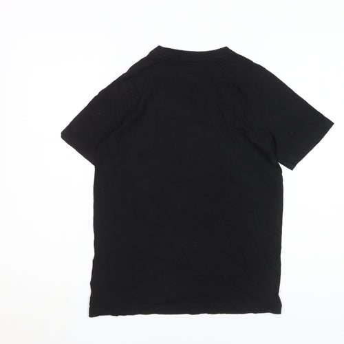 Nike Kids Black Logo T-Shirt XL Cotton Graphic Print