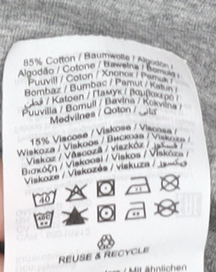 Jack & Jones Men's Grey Regular Fit T-Shirt L