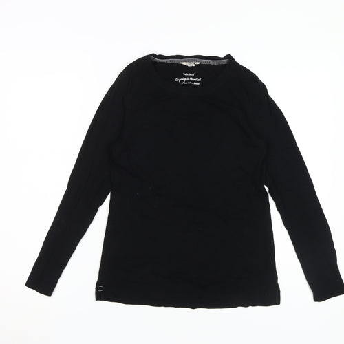 White Stuff Women's Black Long Sleeve Top Size 10