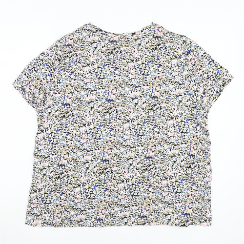 Marks and Spencer Women's Multicoloured Floral T-Shirt