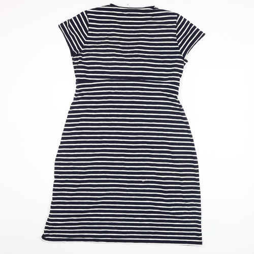 Boden Women's Multi Striped V-Neck Wrap Dress 16