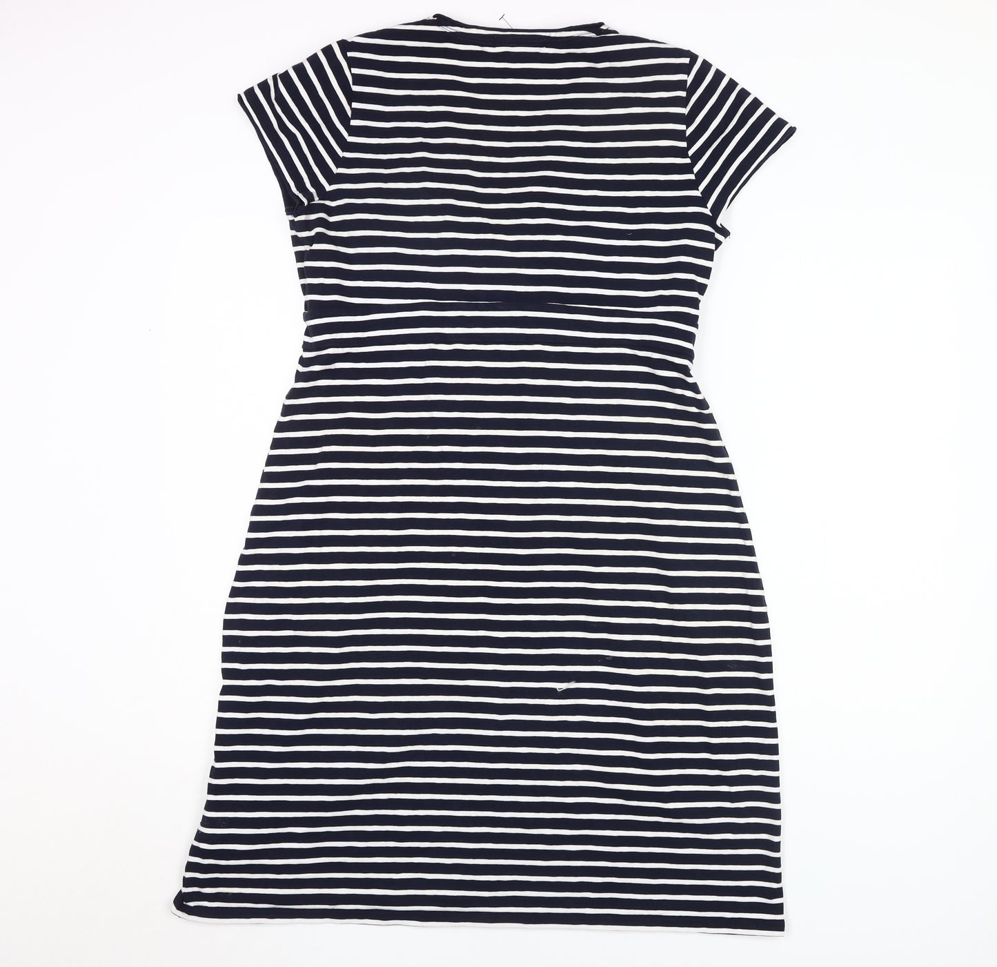 Boden Women's Multi Striped V-Neck Wrap Dress 16