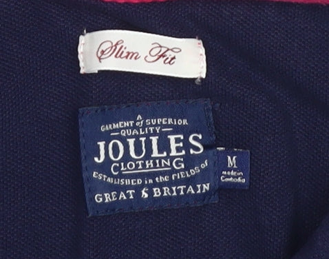 Joules Unisex Blue Slim Polo Shirt M