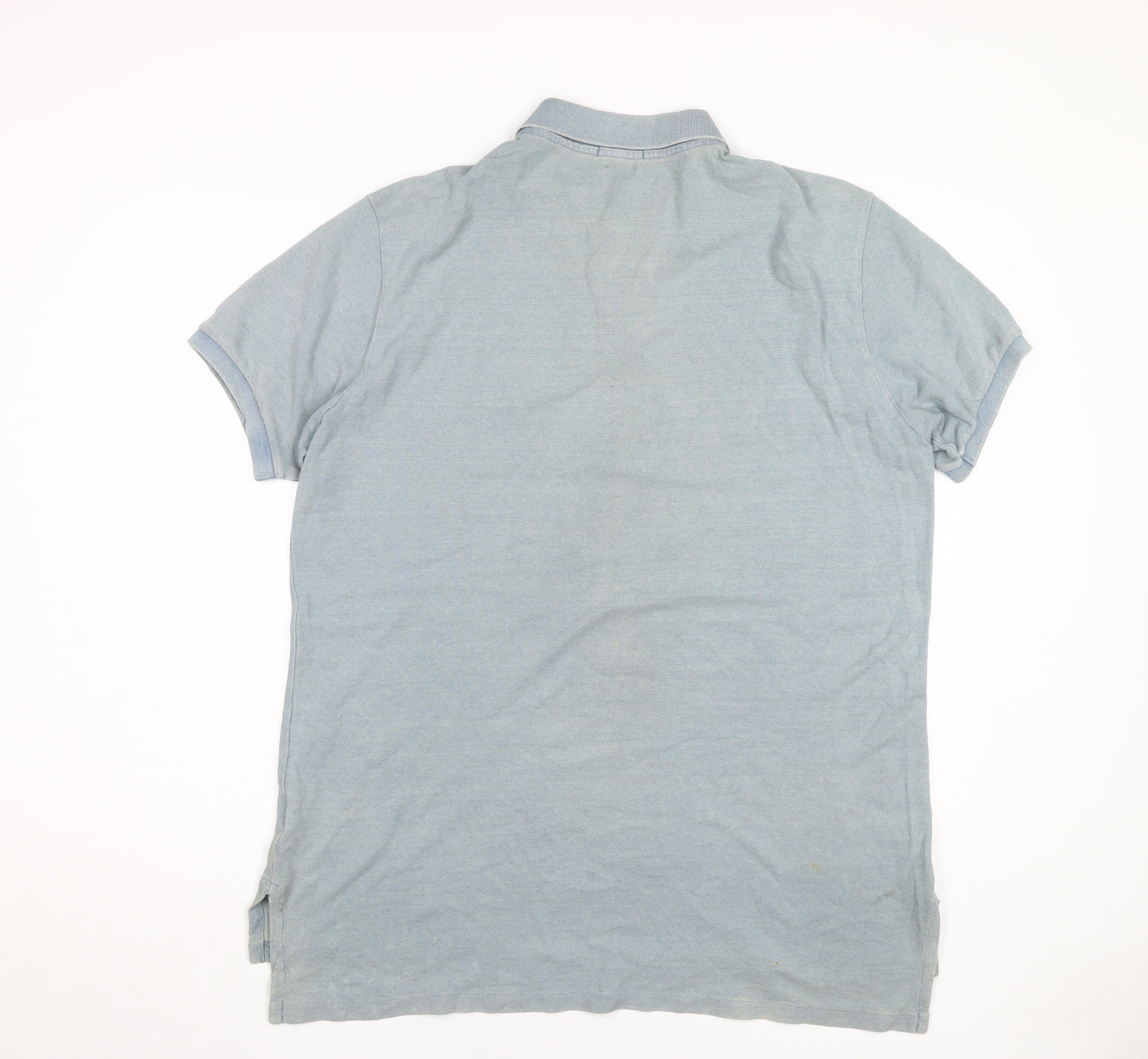 Ralph Lauren Men's Blue Polo Shirt, XL, Short Sleeve