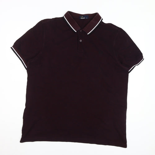 Fred Perry Men's Purple 2XL Polo Shirt