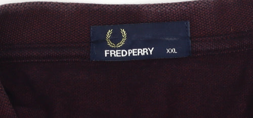 Fred Perry Men's Purple 2XL Polo Shirt