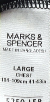 Marks and Spencer Men's Black L T-Shirt