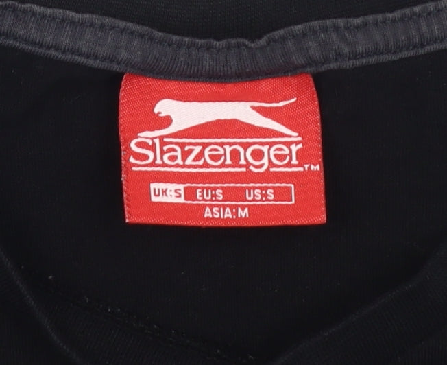 Slazenger Men's Black Sleeveless T-Shirt - Size S