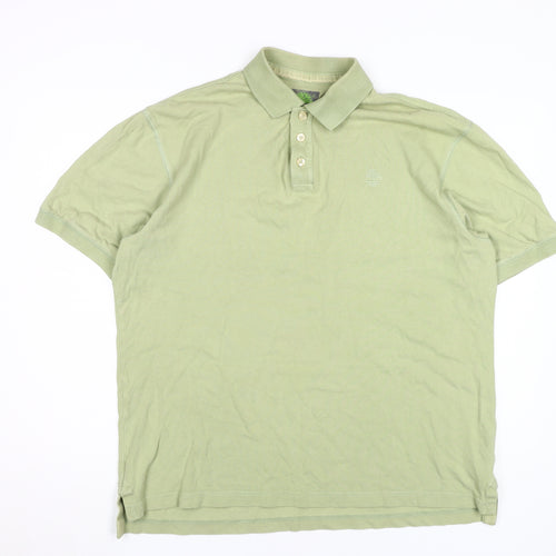 Timberland Men's Green Polo Short Sleeve, Size L