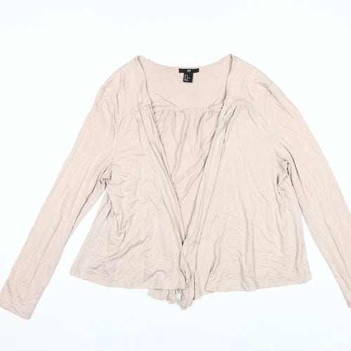 H&M Women's Beige Cardigan Size 12