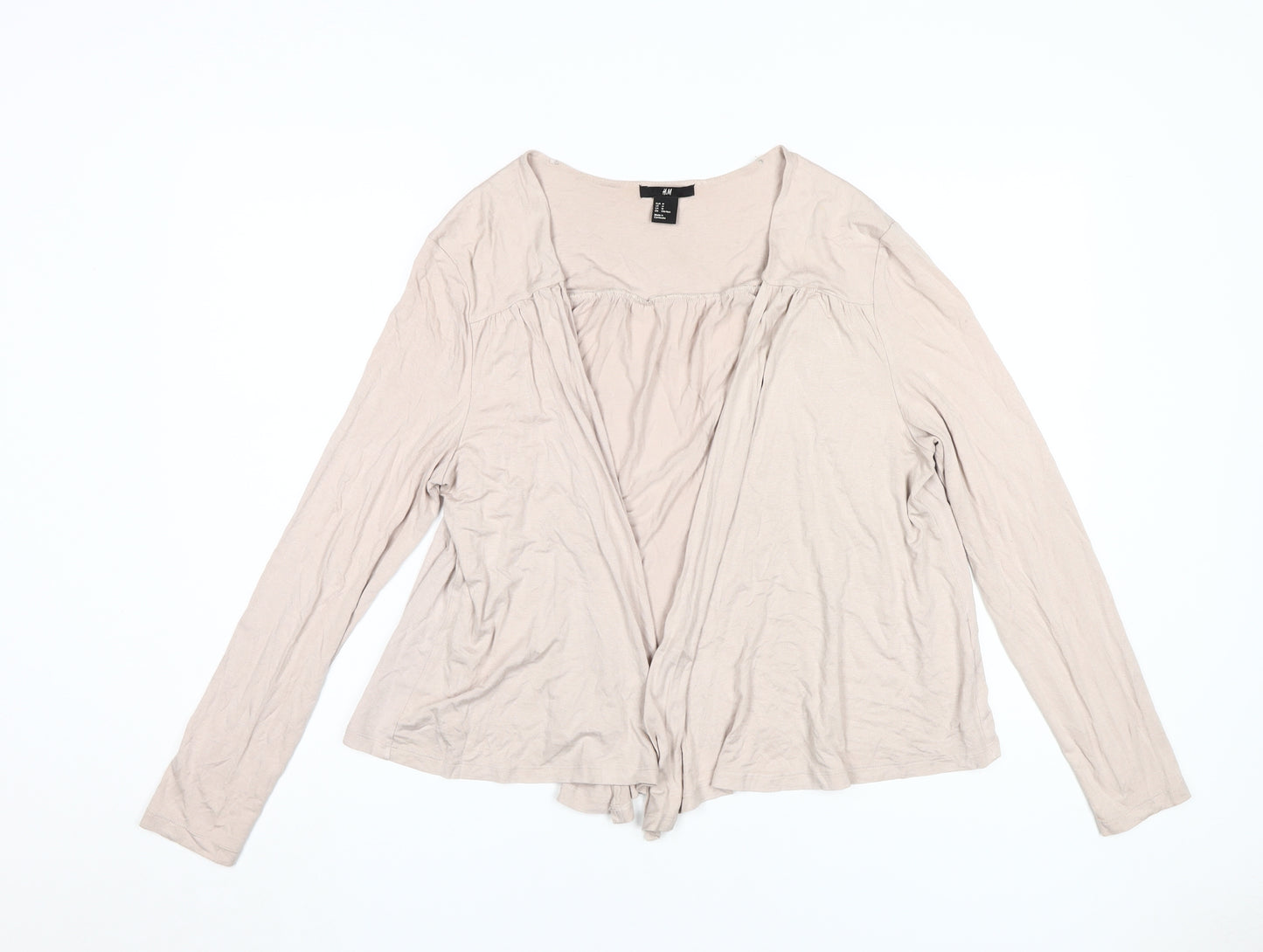 H&M Women's Beige Cardigan Size 12