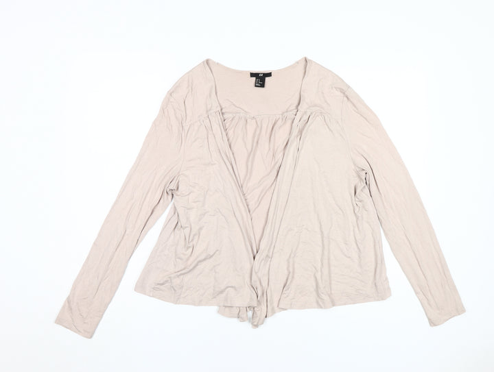 H&M Women's Beige Cardigan Size 12