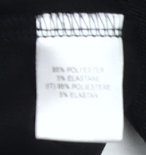 Nina Leonard Women's Black 3/4 Sleeve Tunic XL