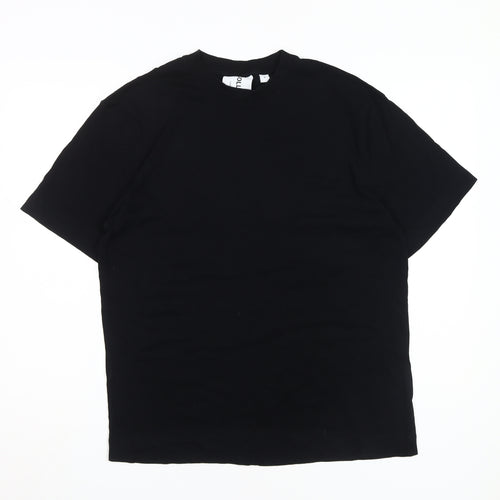 Collusion Black Crew Neck T-Shirt - M