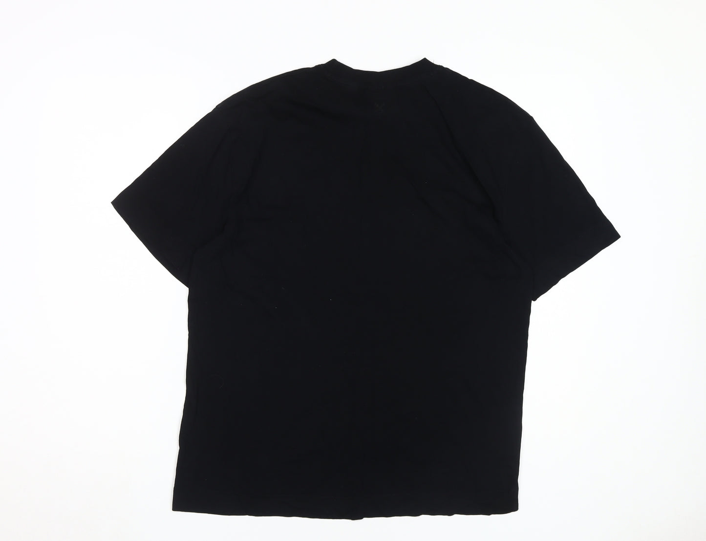 Collusion Black Crew Neck T-Shirt - M